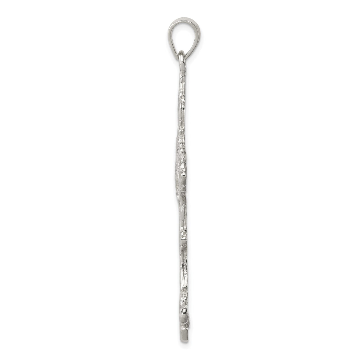 Sterling Silver Cross Pendant with Filigree Cathedral Design for Men and Women