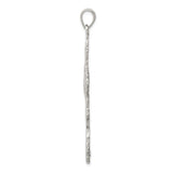Sterling Silver Cross Pendant with Filigree Cathedral Design for Men and Women