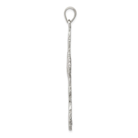 Sterling Silver Cross Pendant with Filigree Cathedral Design for Men and Women
