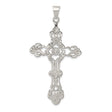 Sterling Silver Cross Pendant with Filigree Cathedral Design for Men and Women