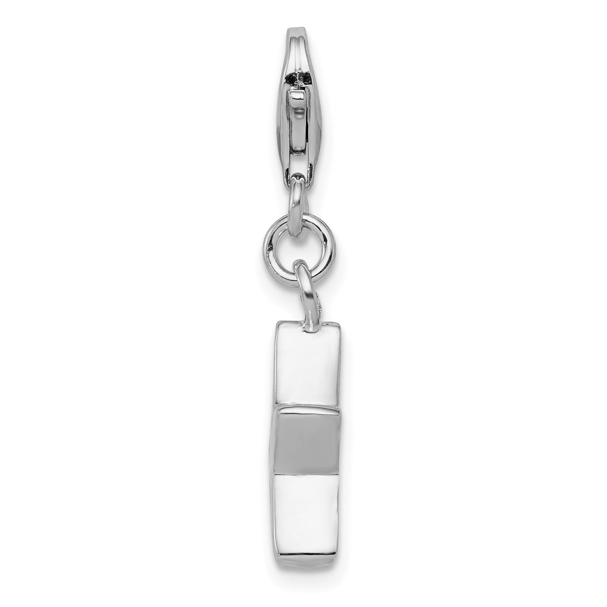 Sterling Silver Star Charm with Cubic Zirconia, Lobster Clasp Celestial Pendant