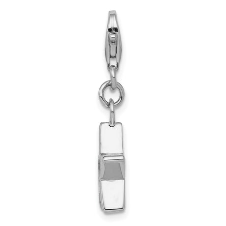 Sterling Silver Star Charm with Cubic Zirconia, Celestial Dangle Jewelry, May Birthstone