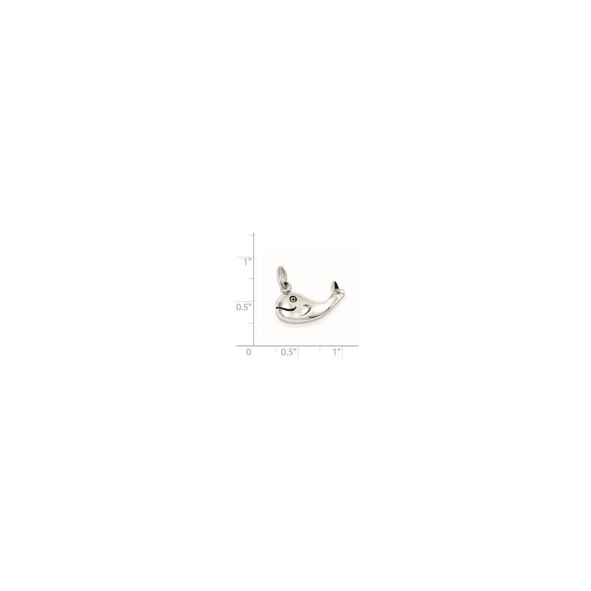 Sterling Silver Whale Pendant, Playful Nautical Animal Design for Women and Unisex Wear