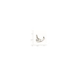 Sterling Silver Whale Pendant, Playful Nautical Animal Design for Women and Unisex Wear