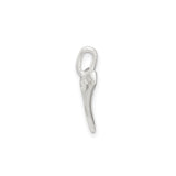 Sterling Silver Whale Tail Pendant, Nautical Symbol of Ocean Life and Freedom for Women or Unisex