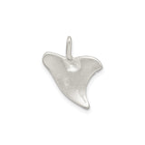 Sterling Silver Whale Tail Pendant, Nautical Symbol of Ocean Life and Freedom for Women or Unisex