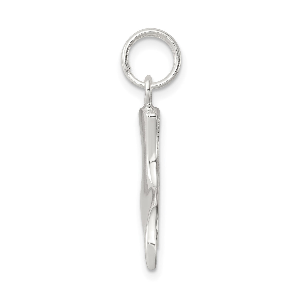 Sterling Silver Whale Tail Pendant, Ocean-Inspired Nautical Jewelry for Women or Unisex