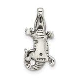 Sterling Silver Alligator Pendant, Textured Gator Charm with Wildlife Jungle-Inspired Design