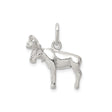 Sterling Silver Moose Charm Pendant, Realistic Wilderness Animal Jewelry