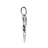 Sterling Silver Mermaid Pendant with Seated Mermaid Design, Nautical Fantasy Jewelry