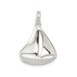 Sterling Silver Sailboat Pendant, Nautical Ocean-Inspired Maritime Charm for Women or Unisex