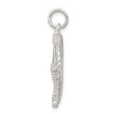 Sterling Silver Compass Pendant with Twisted Rope Border, Nautical Directional Design
