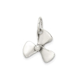 Sterling Silver Propeller Pendant, Three-Blade Nautical Design for Men or Women