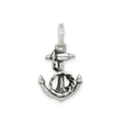 Sterling Silver Anchor Pendant with Rope Detail, Nautical Christian Faith Charm