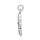 Sterling Silver Butterfly Pendant with Open Filigree Design, Symbolic Nature Charm for Women