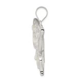 Sterling Silver Butterfly Pendant with Mother of Pearl Inlay, Filigree Design for Women