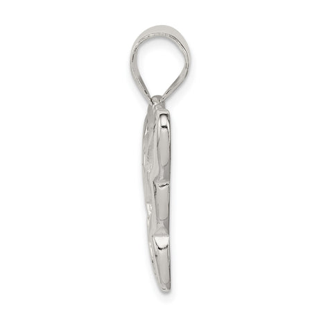 Sterling Silver Butterfly Pendant with Openwork Scroll Design, Nature-Inspired Jewelry for Women