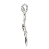 Sterling Silver Seagull Pendant, Soaring Bird Nautical Charm, Nature-Inspired Ocean Jewelry