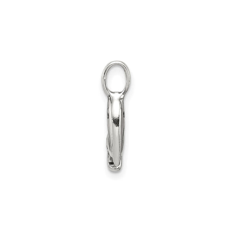 Sterling Silver Pelican Pendant with Feather Detail, Nautical Coastal Bird Charm