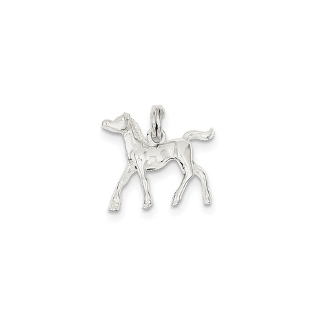 Sterling Silver Horse Pendant with Foal Charm, Equestrian Jewelry for Women or Girls