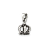 Sterling Silver Crown Pendant, Royal Design Symbolizing Leadership and Authority, Unisex Jewelry