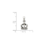 Sterling Silver Crown Pendant, Royal Design Symbolizing Leadership and Authority, Unisex Jewelry