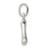 Sterling Silver Bone Pendant, Minimalist Charm, Veterinary and Dog Lover Jewelry