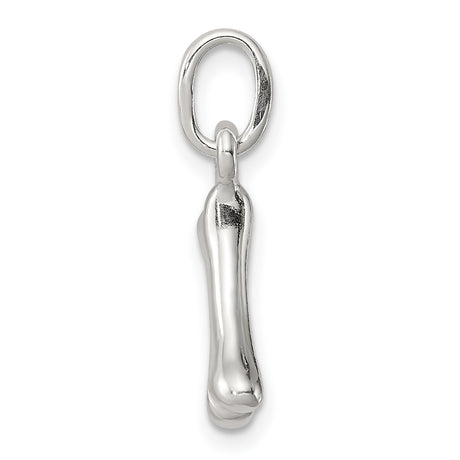 Sterling Silver Bone Pendant, Minimalist Charm, Veterinary and Dog Lover Jewelry