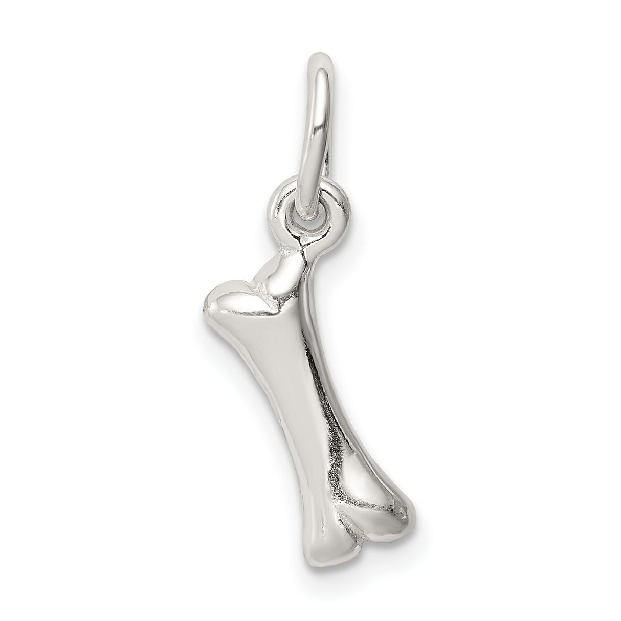 Sterling Silver Bone Pendant, Minimalist Charm, Veterinary and Dog Lover Jewelry