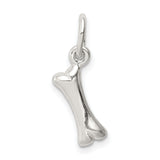 Sterling Silver Bone Pendant, Minimalist Charm, Veterinary and Dog Lover Jewelry
