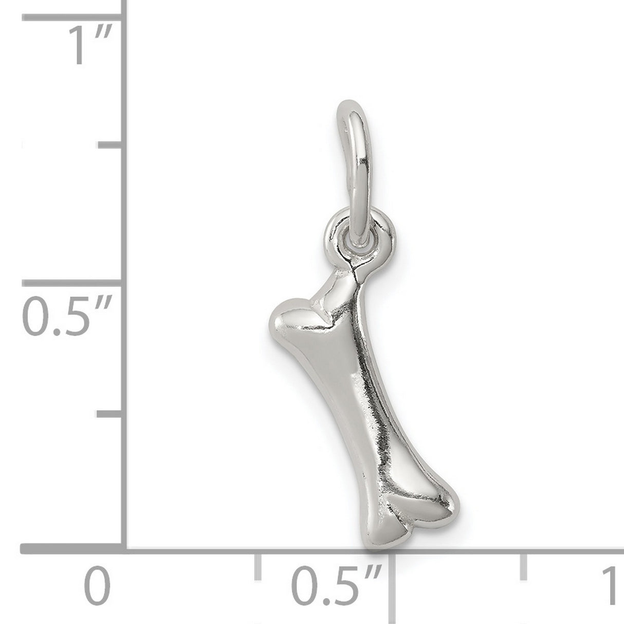 Sterling Silver Bone Pendant, Minimalist Charm, Veterinary and Dog Lover Jewelry