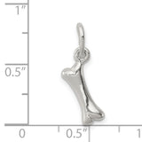 Sterling Silver Bone Pendant, Minimalist Charm, Veterinary and Dog Lover Jewelry