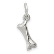 Sterling Silver Bone Pendant, Minimalist Charm, Veterinary and Dog Lover Jewelry