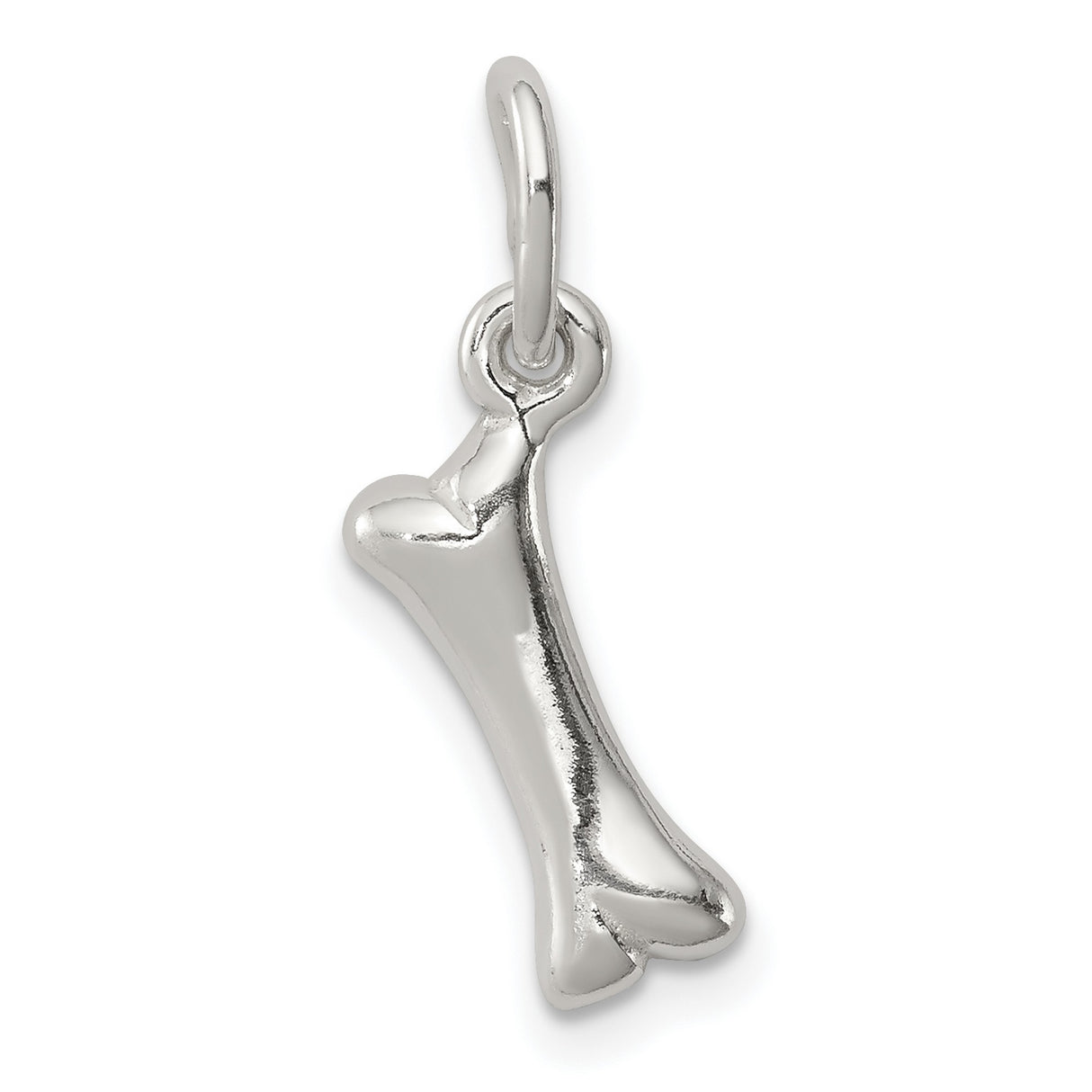Sterling Silver Bone Pendant, Minimalist Charm, Veterinary and Dog Lover Jewelry