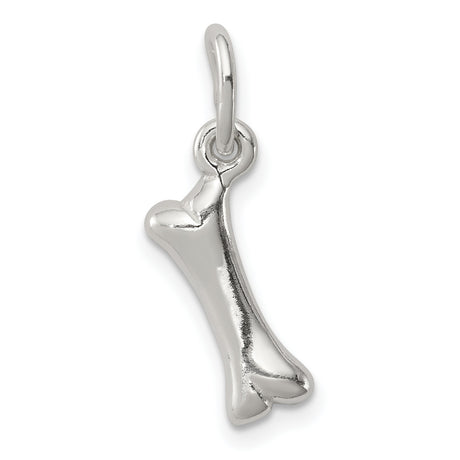 Sterling Silver Bone Pendant, Minimalist Charm, Veterinary and Dog Lover Jewelry
