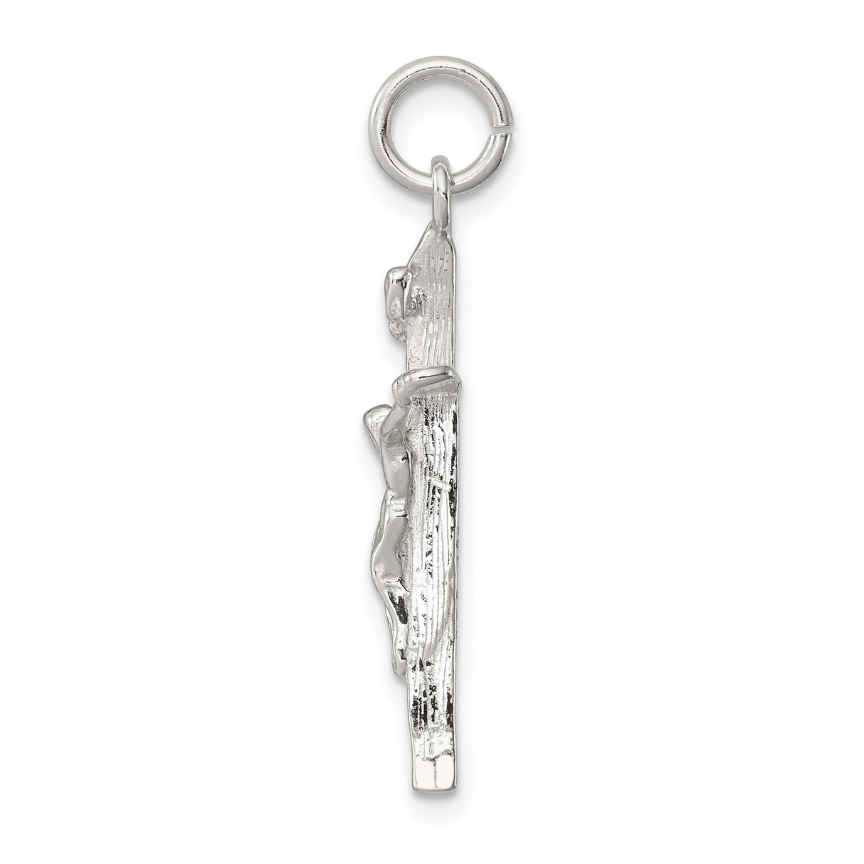 Sterling Silver Crucifix Cross Pendant with INRI Charm and Jesus Design for Men and Women