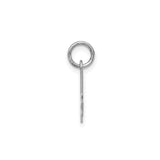 Sterling Silver Script Letter A Pendant Charm, Polished Cursive Initial Jewelry for Women or Girls