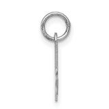 Sterling Silver Script Letter A Pendant Charm, Polished Cursive Initial Jewelry