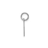 Sterling Silver Initial D Pendant, Cursive Script Letter Charm for Women