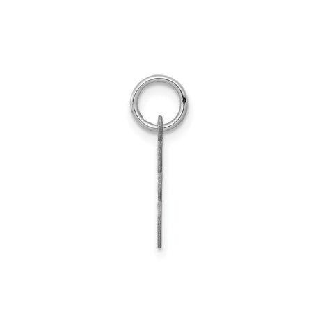 Sterling Silver Arabic Letter Ayn Pendant, Unisex Charm with Calligraphy Design