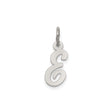Sterling Silver Arabic Letter Ayn Pendant, Unisex Charm with Calligraphy Design