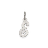 Sterling Silver Arabic Letter Ayn Pendant, Unisex Charm with Calligraphy Design