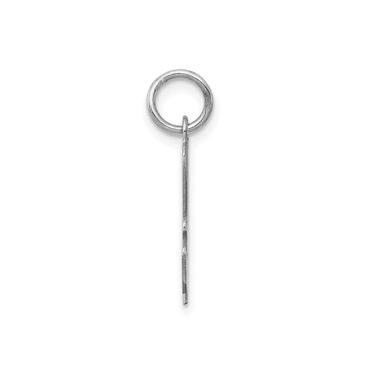Sterling Silver Initial A Pendant Charm, Polished Script Letter, Minimal Monogram Jewelry