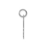 Sterling Silver Initial A Pendant Charm, Polished Script Letter, Minimal Monogram Jewelry