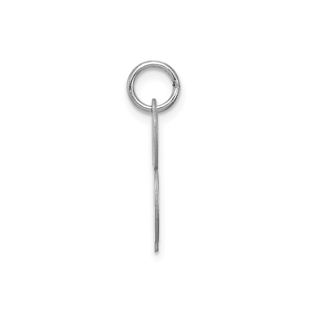 Sterling Silver Letter B Pendant Charm, Polished Script Alphabet Jewelry for Women