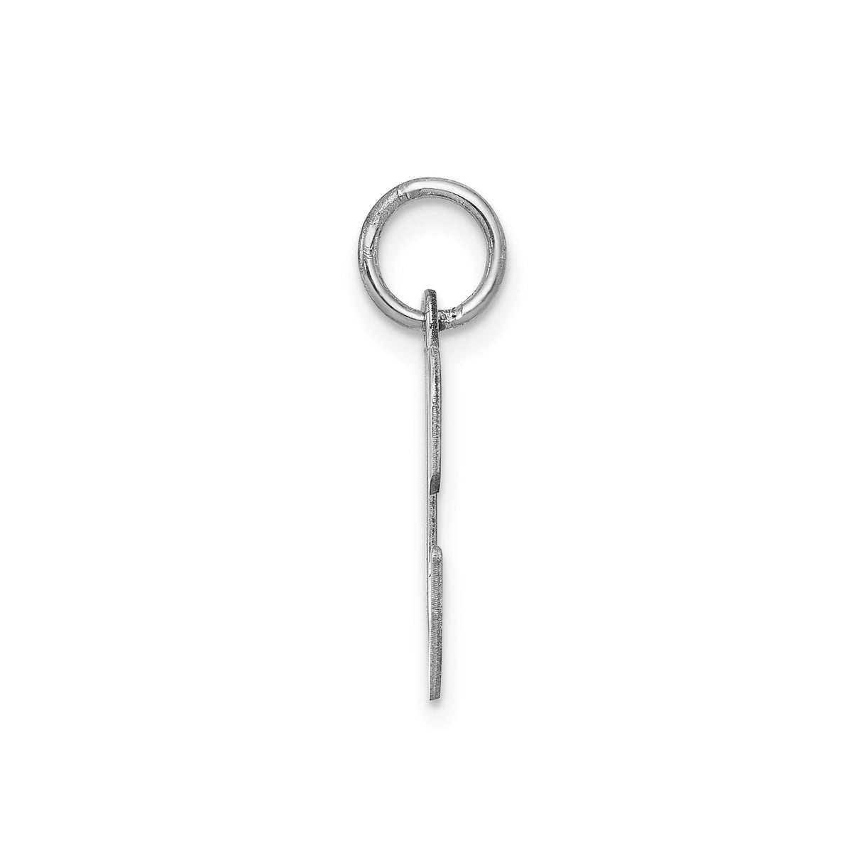 Sterling Silver Initial C Pendant Charm, Polished Script Letter Jewelry for Women or Unisex Wear