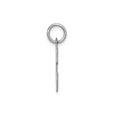 Sterling Silver Initial C Pendant Charm, Polished Script Letter Jewelry for Women or Unisex Wear