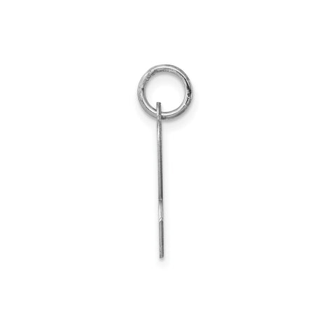 Sterling Silver Initial R Pendant Charm, Polished Script Letter Design for Women