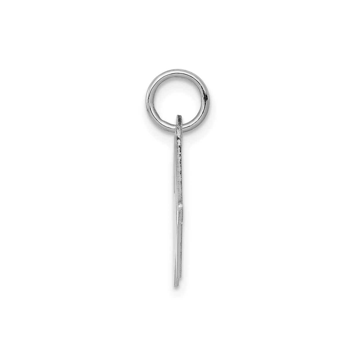 Sterling Silver Letter W Pendant Charm, Cursive Initial Monogram Jewelry for Women or Unisex
