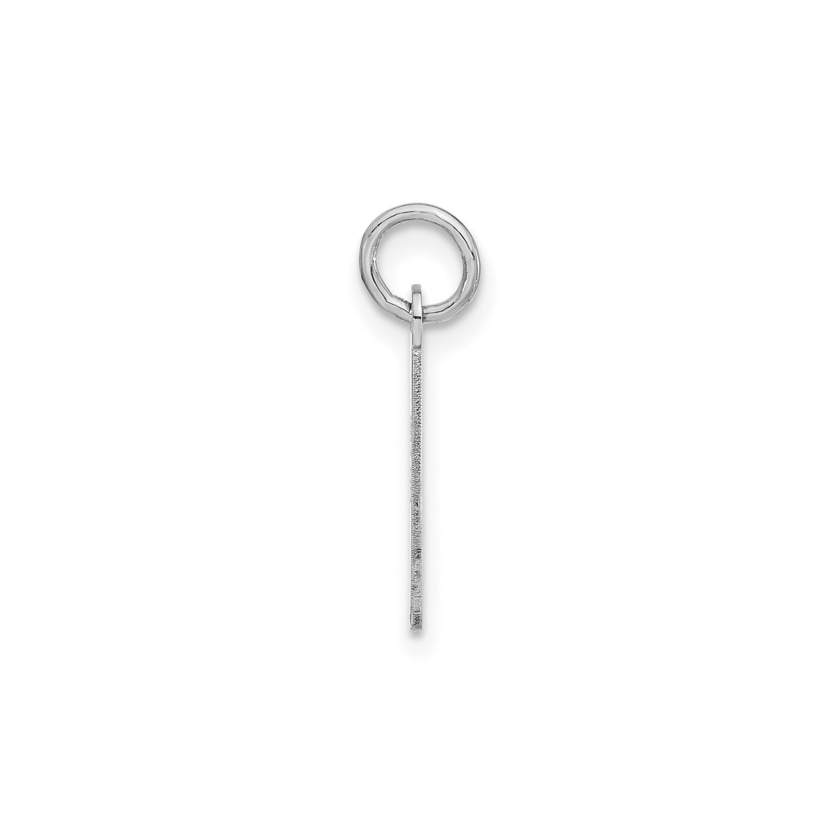Sterling Silver Vertical Bar Pendant, Minimalist Polished Charm for Women
